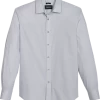 Awearness Kenneth Cole Slim Fit Spread Collar Sport Shirt, Light Blue Dot