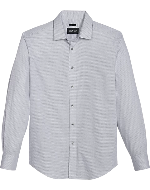 Awearness Kenneth Cole Slim Fit Spread Collar Sport Shirt, Light Blue Dot 3 Awearness Kenneth Cole Slim Fit Spread Collar Sport Shirt, Light Blue Dot