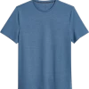 Michael Strahan Modern Fit Crew Neck T-Shirt, Medium Blue -Men Clothing Shop MW40 6NCP 14 MICHAEL STRAHAN MED BLUE MAIN