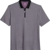 Michael Strahan Modern Fit Zip Polo Lavender -Men Clothing Shop MW40 6NCT 16 MICHAEL STRAHAN LAVANDAR MAIN