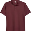 Joseph Abboud Modern Fit Luxe Cotton Polo, Burgundy -Men Clothing Shop MW40 6ND1 06 JOSEPH ABBOUD BURG MAIN