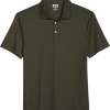 Joseph Abboud Modern Fit Luxe Cotton Polo, Olive Green -Men Clothing Shop MW40 6ND1 09 JOSEPH ABBOUD OLIVE MAIN