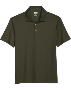 Joseph Abboud Modern Fit Luxe Cotton Polo, Olive Green