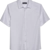 Paisley & Gray Slim Fit Spread Collar Sport Shirt, White 1 Paisley & Gray Slim Fit Spread Collar Sport Shirt, White -Men Clothing Shop MW40 6NDG 10 PAISLEY GRAY WHITE MAIN
