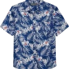 Paisley & Gray Slim Fit Spread Collar Sport Shirt, Blue Hawaiian Flower