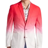 Paisley & Gray Slim Fit Linen Blazer, Red & White Tie Dye -Men Clothing Shop MW40 6NFJ 11 PAISLEY GRAY RED MAIN