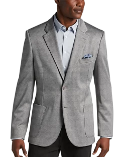 Awearness Kenneth Cole Modern Fit Soft Jacket, Gray Plaid