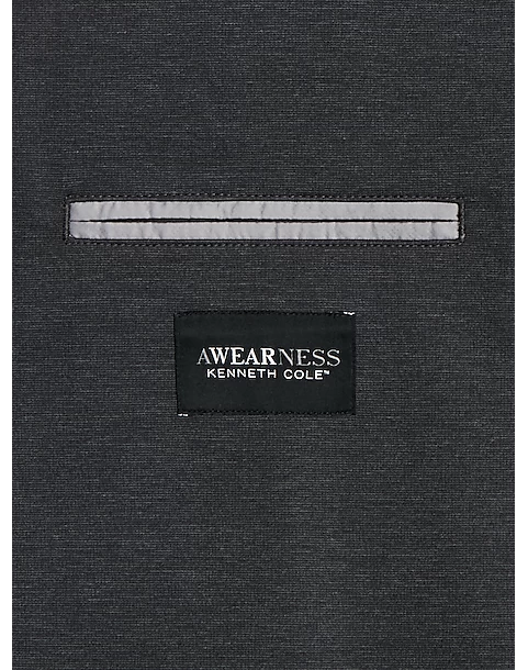 Awearness Kenneth Cole Modern Fit Notch Lapel Soft Jacket, Charcoal 4 Awearness Kenneth Cole Modern Fit Notch Lapel Soft Jacket, Charcoal - Image 2