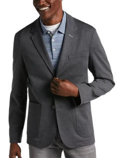 Awearness Kenneth Cole Modern Fit Notch Lapel Soft Jacket, Charcoal