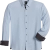 Michael Strahan Modern Fit Spread Collar 4-Way Stretch Sport Shirt, White Abstract Dot -Men Clothing Shop MW40 6NHJ 10 MICHAEL STRAHAN WHITE MAIN