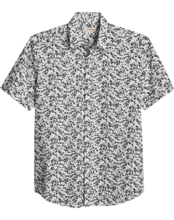 Jaymes Modern Fit Camp Shirt, Black Clover