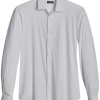 Zanetti Modern Fit Spread Collar Sport Shirt, White -Men Clothing Shop MW40 6NK3 10 ZANETTI WHITE MAIN
