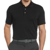 PGA Tour Classic Fit Airflux Polo, Black -Men Clothing Shop MW40 6NL2 02 PGA TOUR BLACK MAIN