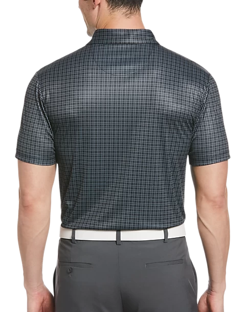 PGA Tour Classic Fit Printed Polo, Black 4 PGA Tour Classic Fit Printed Polo, Black - Image 2