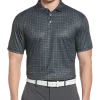 PGA Tour Classic Fit Printed Polo, Pink -Men Clothing Shop MW40 6NL4 02 PGA TOUR BLACK MAIN