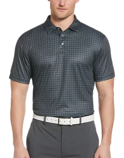 PGA Tour Classic Fit Printed Polo, Pink