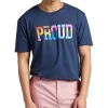 The Phluid Project Classic Fit Proud Graphic Crew, Navy