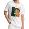 The Phluid Project Classic Fit It's Just Love Graphic Crew, White
