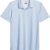 Report Collection Modern Fit Knit Polo, Light Blue -Men Clothing Shop MW40 6PH2 14 REPORT COLLECTION MED BLUE MAIN