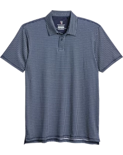 Report Collection Modern Fit Knit Polo, Navy Geo