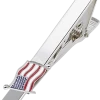 Pronto Uomo American Flag Silver Tie Bar -Men Clothing Shop MW40 804T 15 PRONTO UOMO ACCESSORIES AMERICAN FLAG MAIN