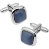 Pronto Uomo Silver & Gray Cufflinks