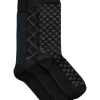 Pronto Uomo Rayon From Bamboo Black Dress Socks, 3-Pack