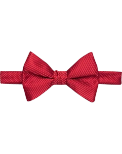 Calvin Klein Black Textured Stripe Bow Tie