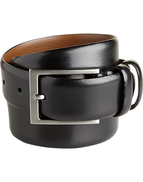 Joseph Abboud Double-Loop Dress Belt, Black 3 Joseph Abboud Double-Loop Dress Belt, Black