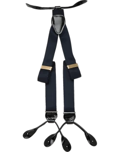 Men's Wearhouse Fancy Big And Tall Navy Silk Braces