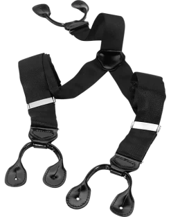 Men's Wearhouse Black Silk Tuxedo Braces