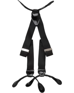 Men's Wearhouse Fancy Black Silk Braces