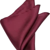 Joseph & Feiss Gold Pocket Square, Burgundy