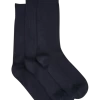 Pronto Uomo Bamboo Blend Socks 3-Pack, Navy -Men Clothing Shop MW40 8RL2 01 PRONTO UOMO NAVY MAIN
