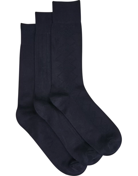 Pronto Uomo Bamboo Blend Socks 3-Pack, Navy 3 Pronto Uomo Bamboo Blend Socks 3-Pack, Navy