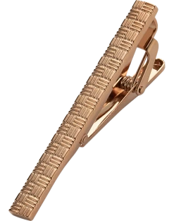Pronto Uomo Tie Bar, Gold Weave