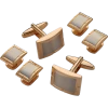 Pronto Uomo Cufflinks & Studs Set, Gold & Silver -Men Clothing Shop MW40 8UMG 38 PRONTO UOMO GOLD SILV STUDS MAIN