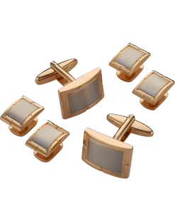 Pronto Uomo Cufflinks & Studs Set, Gold & Silver