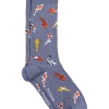 Jos. A. Bank Socks, Koi Fish On Blue