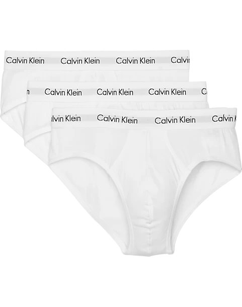 Calvin Klein Classic Fit Cotton Briefs, 3-Pack, White 3 Calvin Klein Classic Fit Cotton Briefs, 3-Pack, White