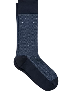 Egara Socks, 1 Pair - Navy Dots & Chevrons
