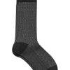 Egara Socks, 1 Pair - Charcoal Diamond Check -Men Clothing Shop MW40 8V5R 30 EGARA DIAMOND MAIN