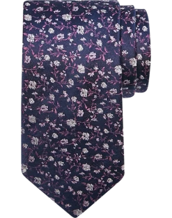 Joseph Abboud Narrow Tie, Purple Floral