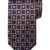 Pronto Uomo Narrow Tie, Brown Check -Men Clothing Shop MW40 8VEY 03 PRONTO UOMO BROWN MAIN