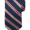 Pronto Uomo Narrow Tie, Navy Stripe -Men Clothing Shop MW40 8VF1 01 PRONTO UOMO NAVY MAIN