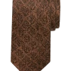 Egara Skinny Tie, Brown Subtle Diamond Check -Men Clothing Shop MW40 8VG6 03 EGARA BROWN MAIN