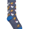 Jos. A. Bank 1-Pair Socks, Denim Heather Chicken & Waffles -Men Clothing Shop MW40 8VWU 01 JOSEPH A BANK DENIM HEATHER MAIN