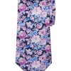 Pronto Uomo Narrow Tie, Fuchsia & Blue