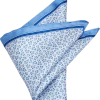 Pronto Uomo Pocket Square, Blue Abstract -Men Clothing Shop MW40 8W86 04 PRONTO UOMO BLUE MAIN