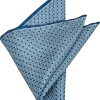 Pronto Uomo Pocket Square, Blue Square Dot -Men Clothing Shop MW40 8W87 01 PRONTO UOMO NAVY MAIN